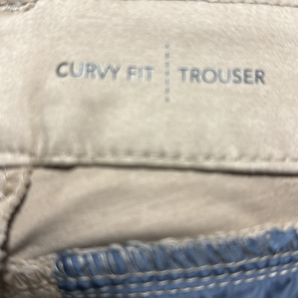Women Khaki Curvy Fit Pants Size 14 Tall - Picture 4 of 5